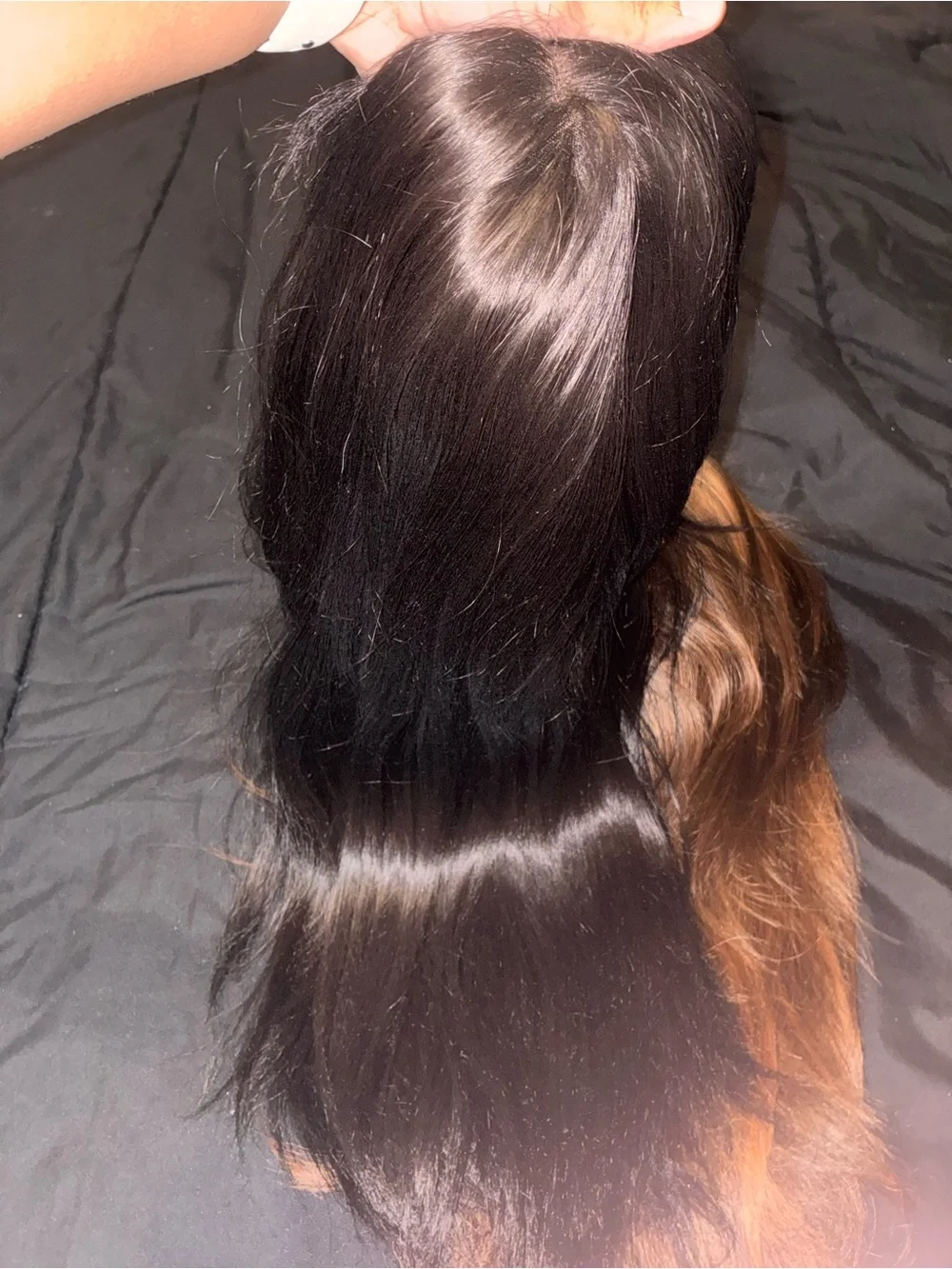 Sleek Natural Black & Warm Chestnut Brown Women’s Hair Wigs